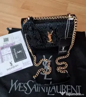 Geanta mini tip plic  Ysl model croco ,saculet, etichetă incluse 
