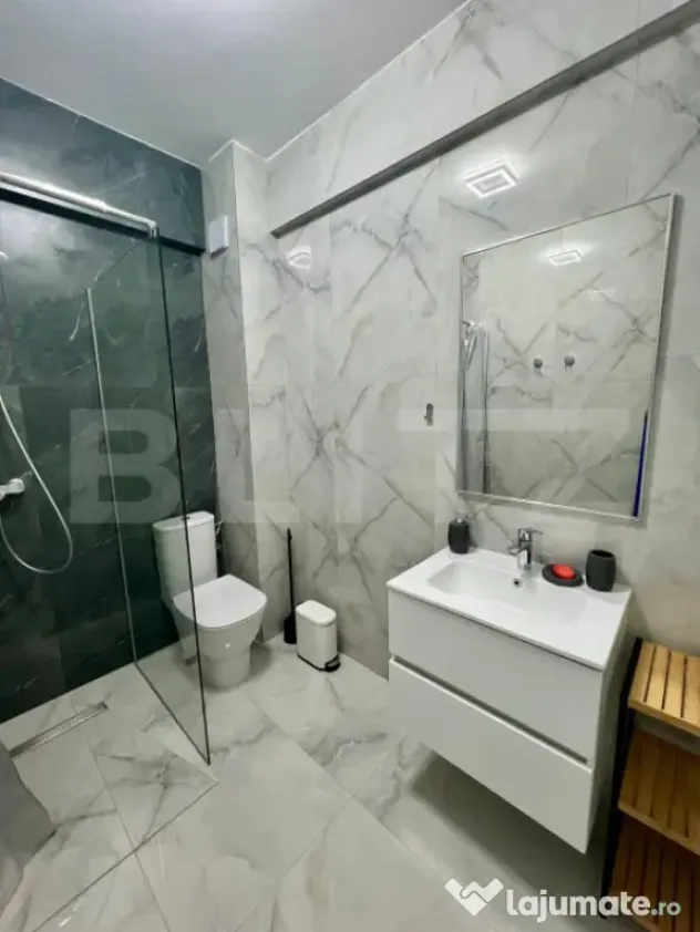 Apartament 2 camere, 50 mp, prima inchiriere, centrala si AC