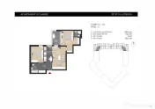 3 camere: 83 mp S.utilă totală – Etaj 5/6 – Sect.1 Zona Mall Colosseum 