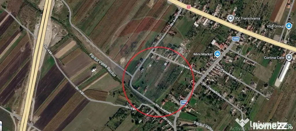 Teren intravilan de vanzare in Tureni, 1400 MP. Cluj