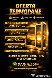Termopane si usi PVC – Montaj profesional, masuratori gratuite 
