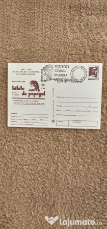 Ofer spre vanzare carte postala Bilete de papagal,foarte veche si necirculata