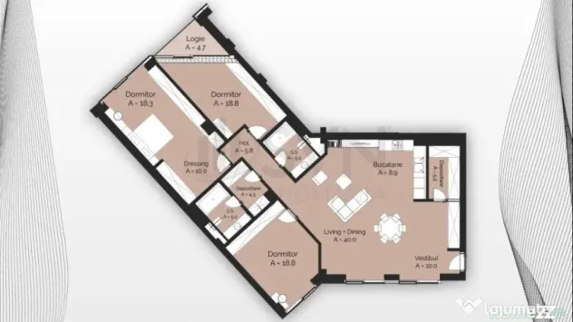 Apartament 4 Camere I Padurea Baneasa High End l Cortina