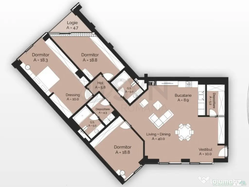 Apartament 4 Camere I Padurea Baneasa High End l Cortina