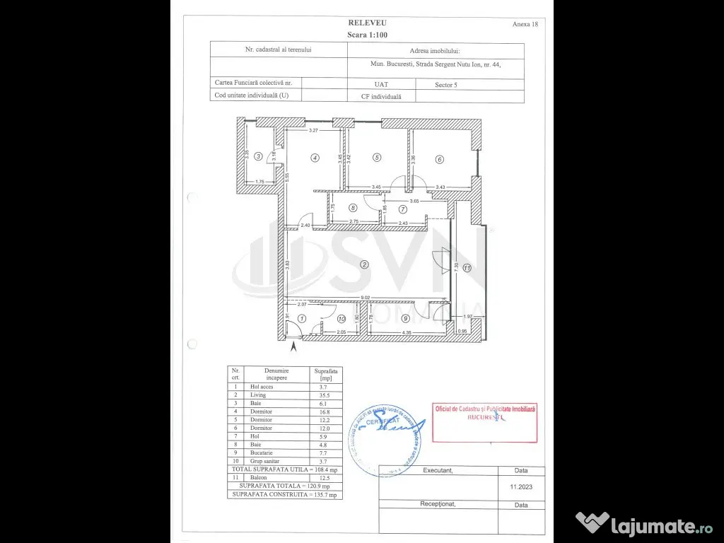 ONE Cotroceni l Apartament 4 camere l 136 mp