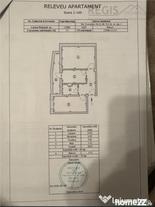 Apartament 2 camere decomandat, renovat, parter inalt –...