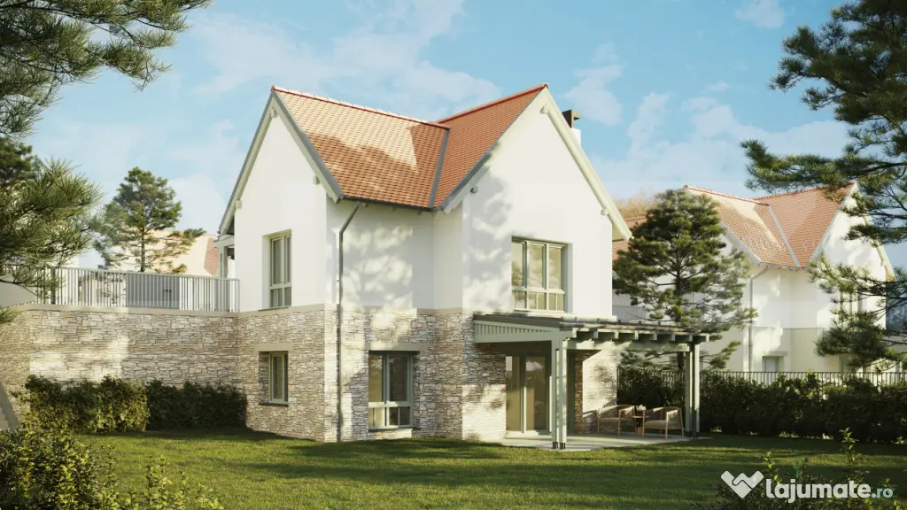 Teren construibil 900 mp în ansamblu privat de case, 12km d
