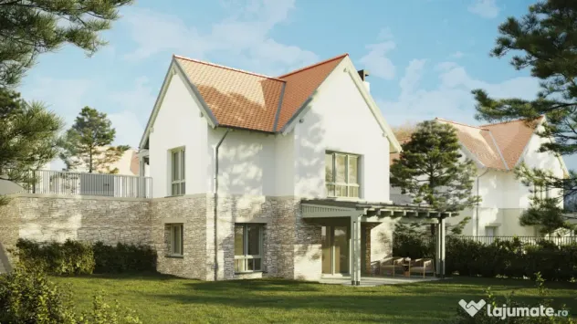 Teren construibil 900 mp în ansamblu privat de case, 12km d