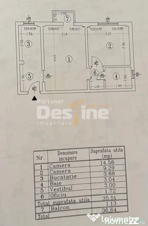 Apartament 2 camere semidecomandat| Bulevardul Timișoara |