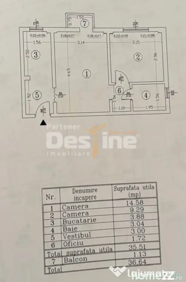 Apartament 2 camere semidecomandat| Bulevardul Timișoara |