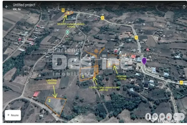 Domeniu complet: moara, casa batraneasca si terenuri in Man