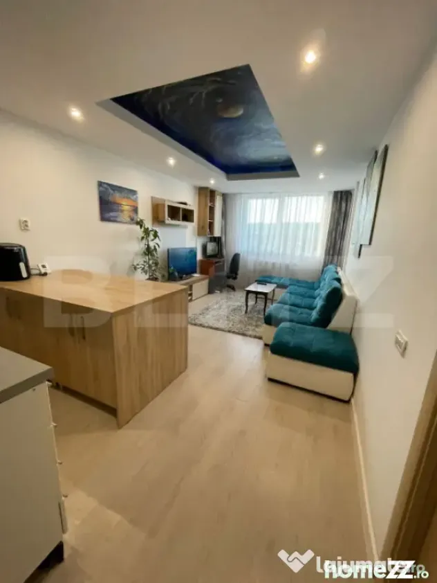 Apartament cu 3 camere, semidecomandat, mobilat si utilat, p - Floresti (Cluj)