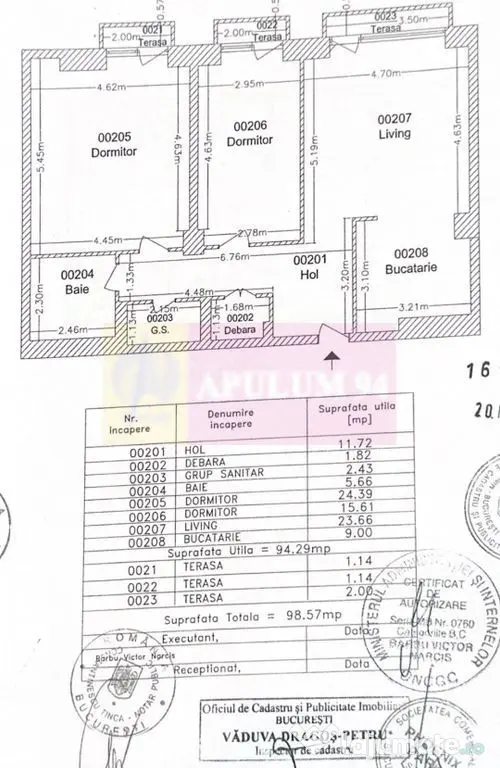Apartament 3camere in complexul New Town Residence Dristo...
