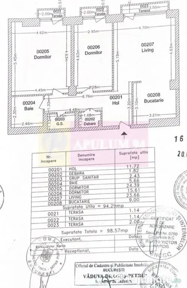 Apartament 3camere in complexul New Town Residence Dristo...