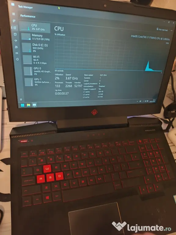 Laptop Gaming HP Omen la doar pretul afisat