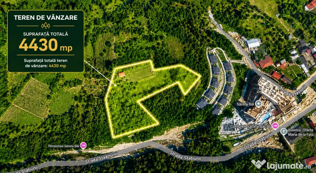 Teren pentru investitie in Sarata Bai Bacau 4430mp