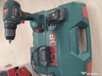 Mașină de găurit și înșurubat Bosch GSR 18V-50 (Brushless) + 2 acumulatori 