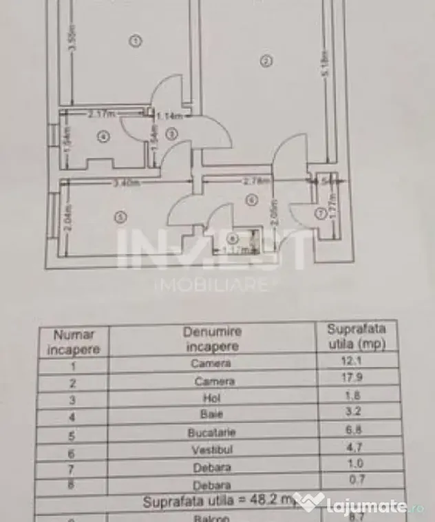 Apartament 2 camere-decomandat-Alexadru cel Bun
