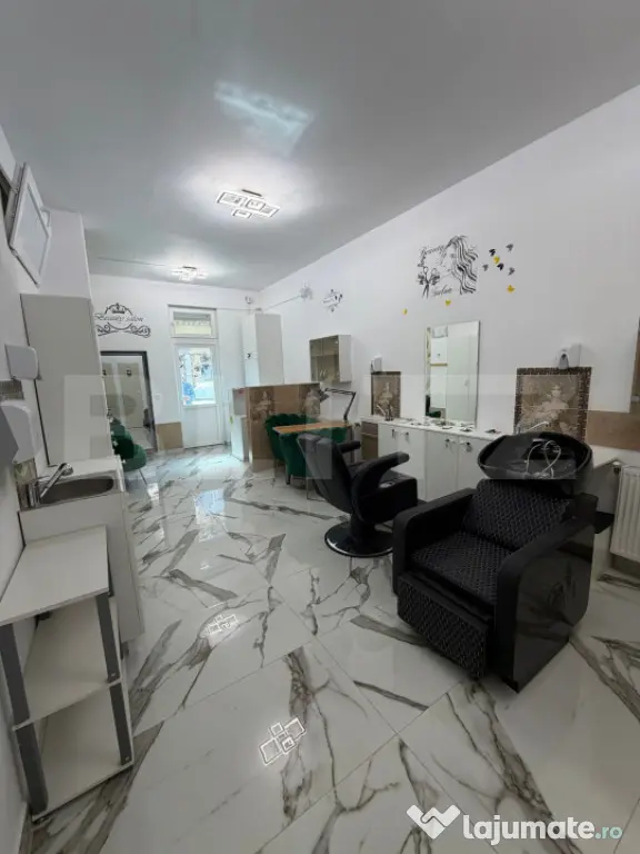 Spatiu comercial pentru salon, 40 mp, 2 parcari, zona Porii