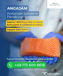 Angajǎm personal în Germania la Prelucrare de somon!