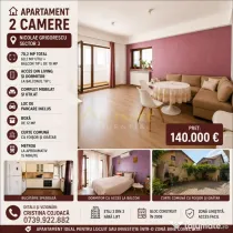 Sector 3 Apartament 2 camere Mobilat cu parcare si boxa