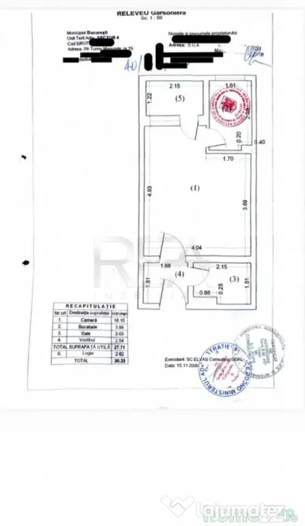 Proprietar | Garsonieră Berceni – Turnu Măgurele | 30 mp