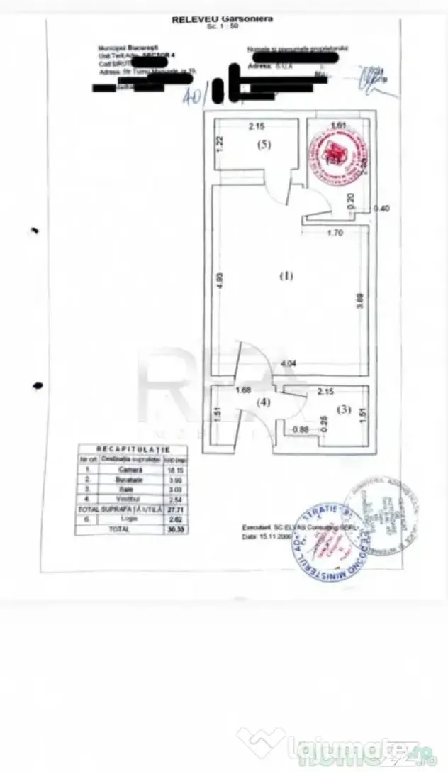 Proprietar | Garsonieră Berceni – Turnu Măgurele | 30 mp