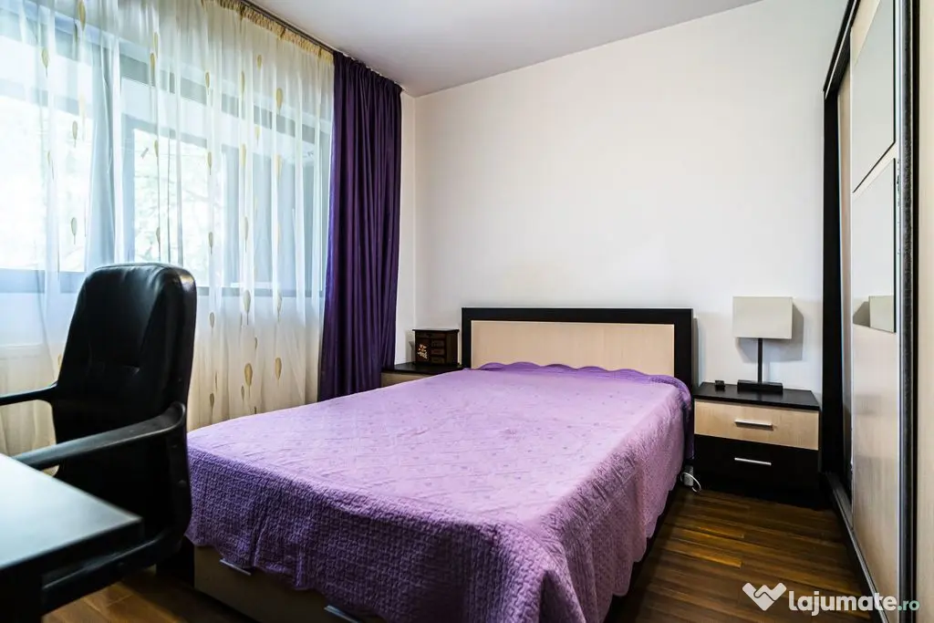 2 camere, etaj 4, 54 mp, Lujerului, mobilat-utilat, loc d...