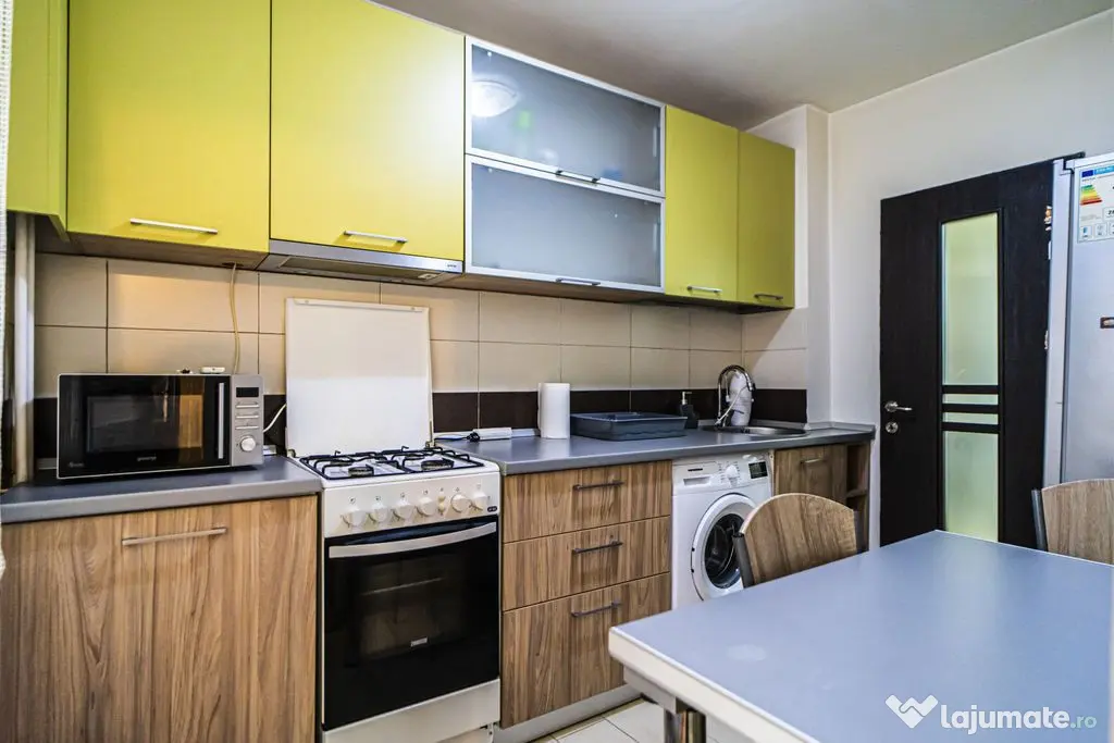 2 camere, etaj 4, 54 mp, Lujerului, mobilat-utilat, loc d...