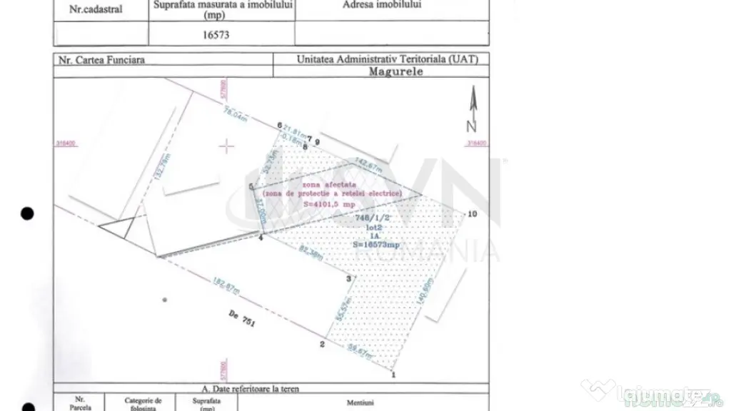 Teren Magurele - 16573 mp - Acces Dublu - Proximitate A0