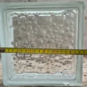 Lot 60 bucăți Cărămidă Sticlă Nouă "Water Bubble" Dedeman (19x19x8 cm)