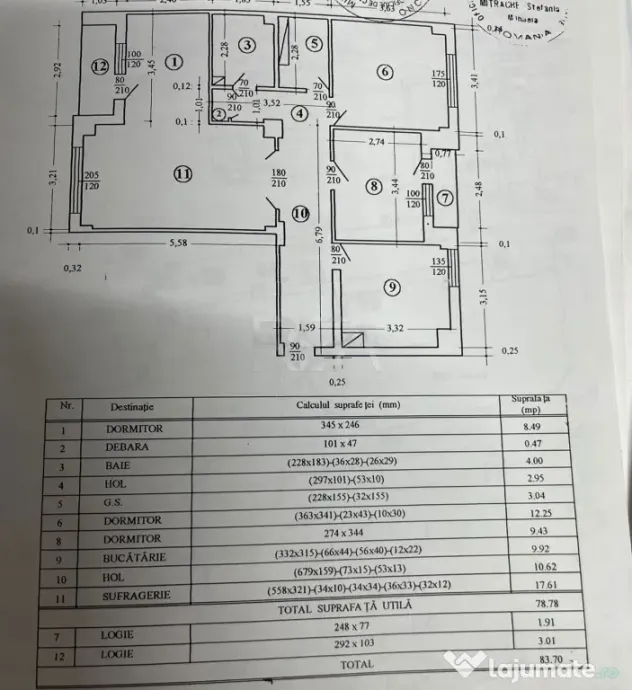 4 camere decomandat, 8/10, 84mp-Crangasi-50m metrou
