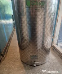 Butoi 300L, inox alimentar Italia, cu robinet de golire si capac