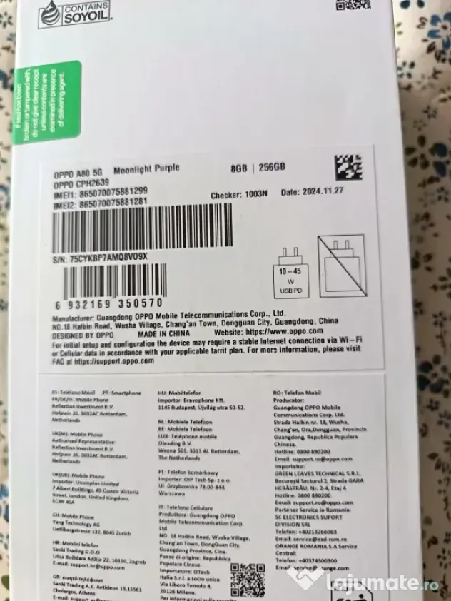 Telefon Oppo A 80 5G