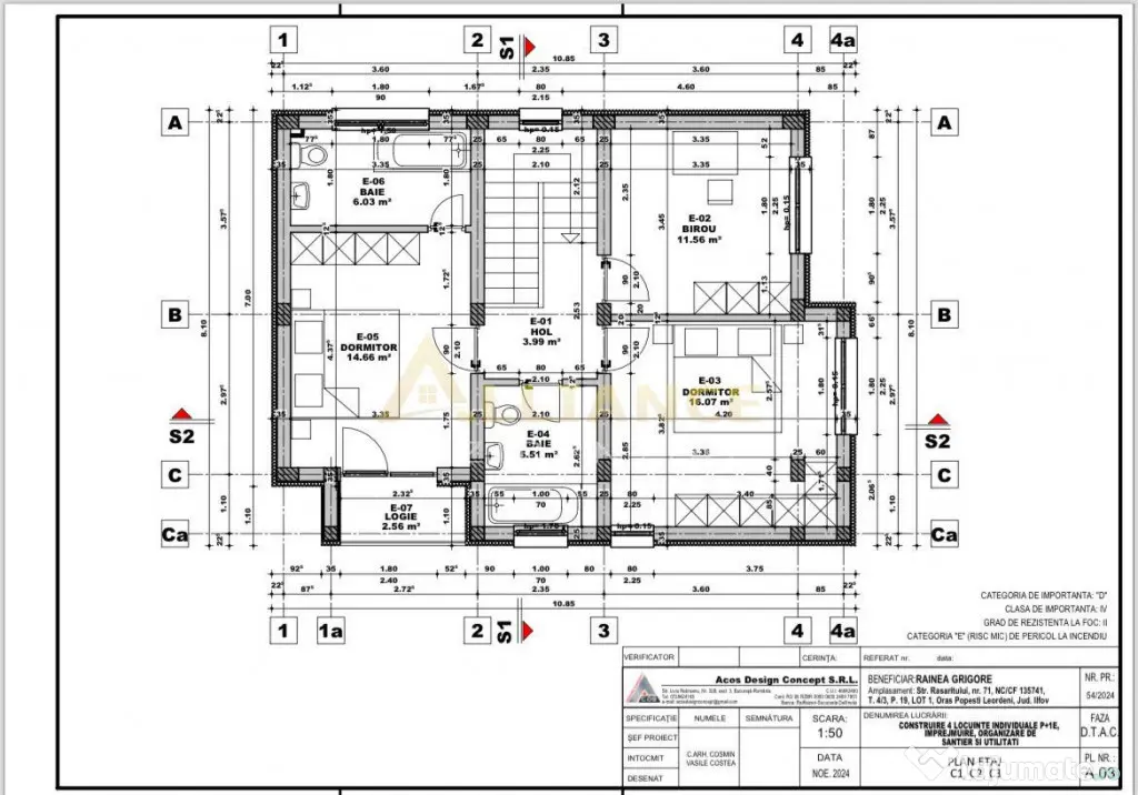 Vila individuala 4 camere Popesti Leordeni