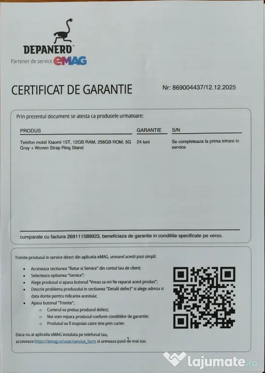 Vând Xiaomi 15T