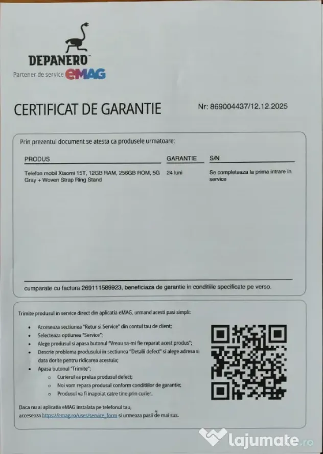 Vând Xiaomi 15T