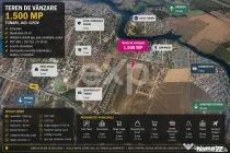 Teren intravilan 1.500 mp | Deschidere 25 ml | Utilități l
