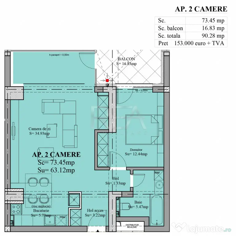 2 Camere - Sebastian - Predare in 2027