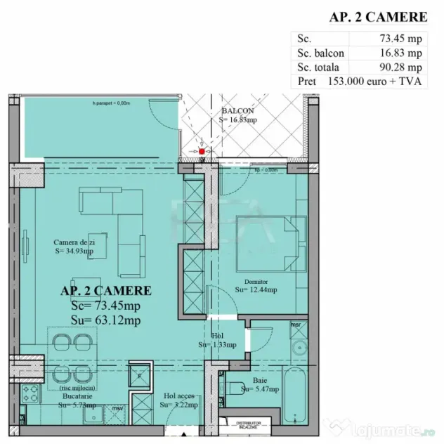 2 Camere - Sebastian - Predare in 2027