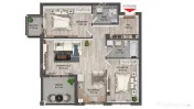 Apartament la cheie cu 3 camere 2 bai 2 bacoane zona Pictor