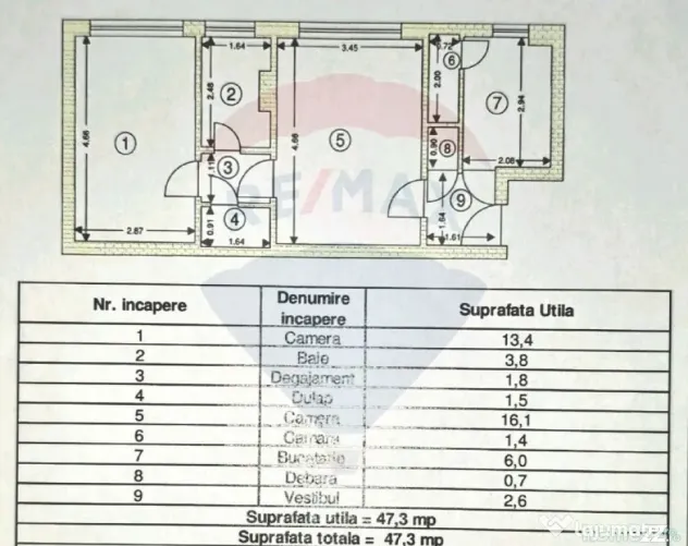 Apartament 2 camere, b-dul Saturn, lângă LIDL