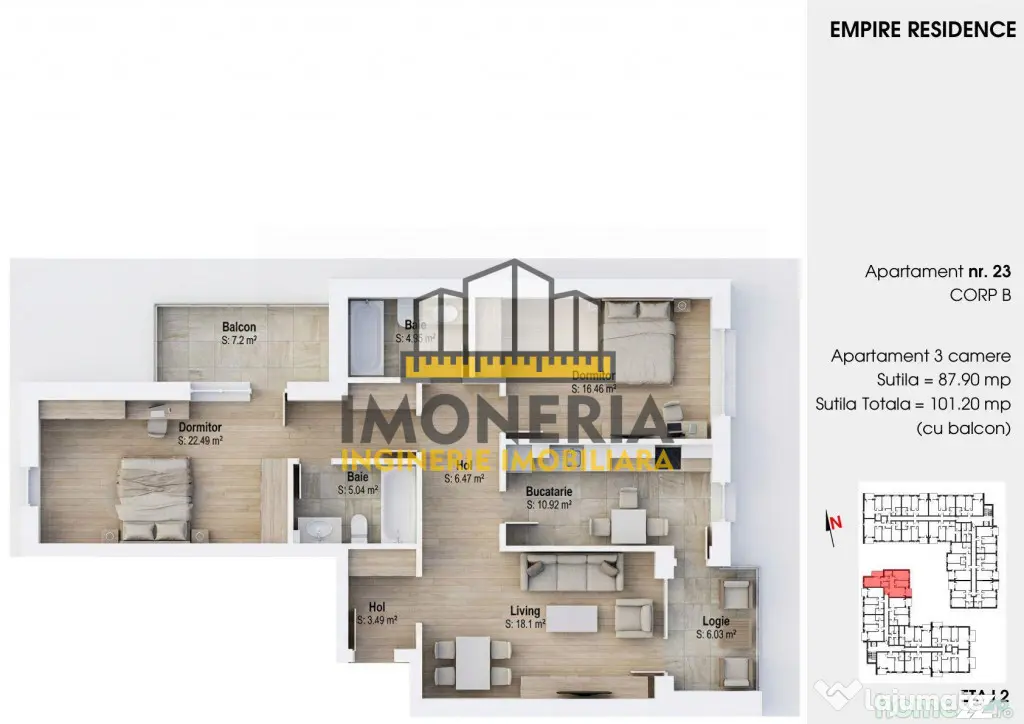 Empire Tornadei 2 – 0% Comision, 3 camere, fotovoltaice 6