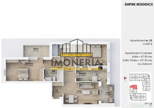 Empire Tornadei 2 – 0% Comision, 3 camere, fotovoltaice 6