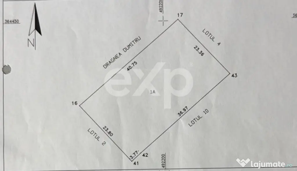 Lot ideal pentru casă – 959 mp, Bradu Central, deschidere