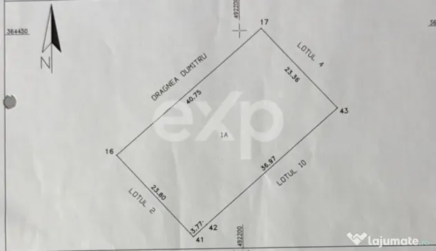 Lot ideal pentru casă – 959 mp, Bradu Central, deschidere