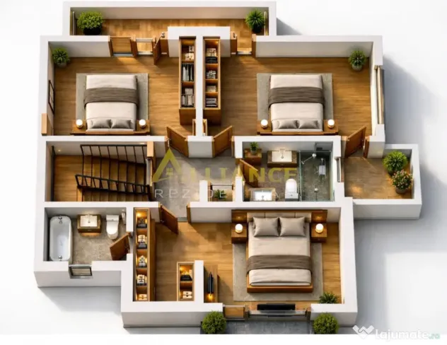 {Splaiul Unirii} Vila P 1 - 4 camere | Teren 220 MP