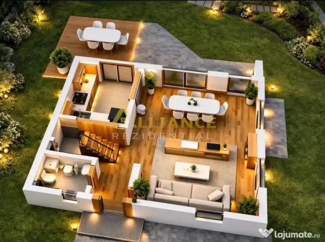 {Splaiul Unirii} Vila P 1 - 4 camere | Teren 220 MP