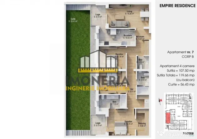4 camere + sistem fotovoltaic– 0% Comision -Empire Residen