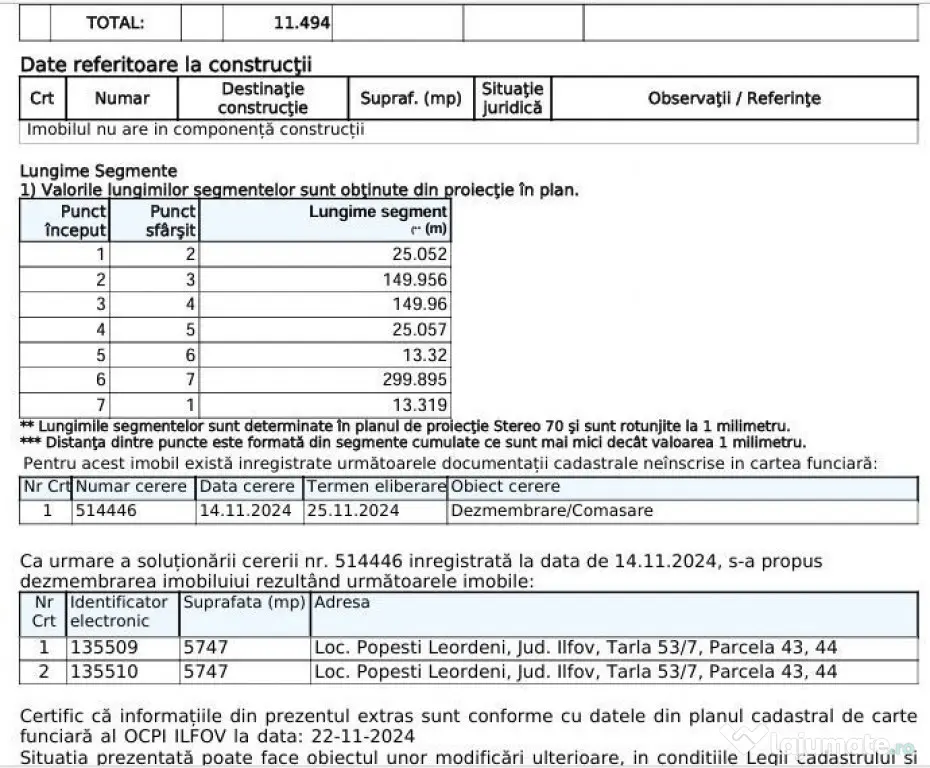 Teren intravil. cu AC+pr. 4bloc(p+6) PopLeord-15min metro...